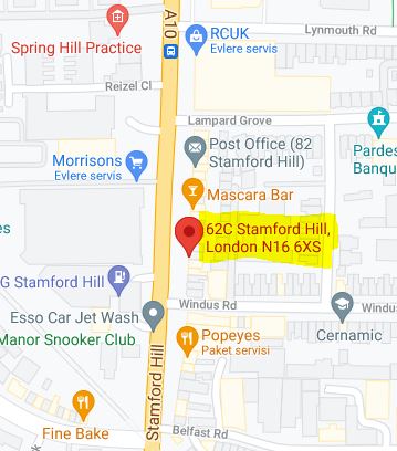 62C Stamford Hill London, N16 6XS